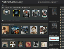Tablet Screenshot of airbrushartists.org